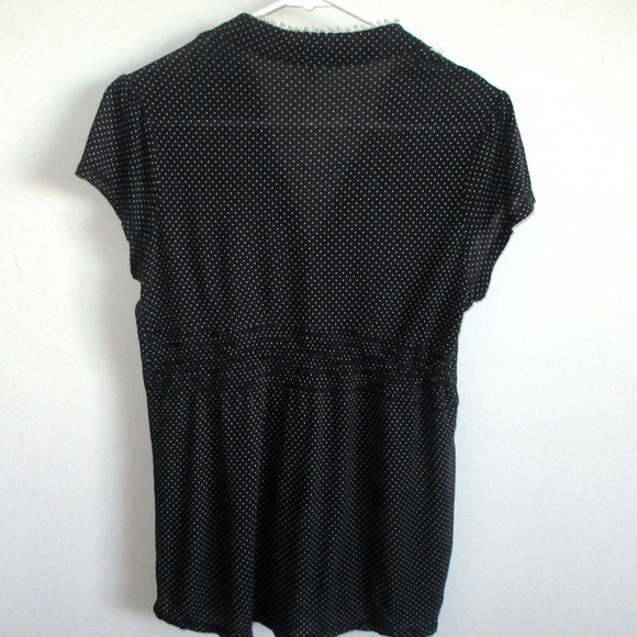 Charlotte Russe Ruffle Button Up Blouse Small - Picture 4 of 4